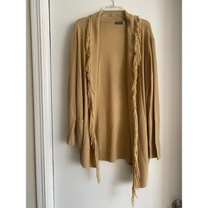 Earthbound Trading Co camel cardigan size small, in excellent condition